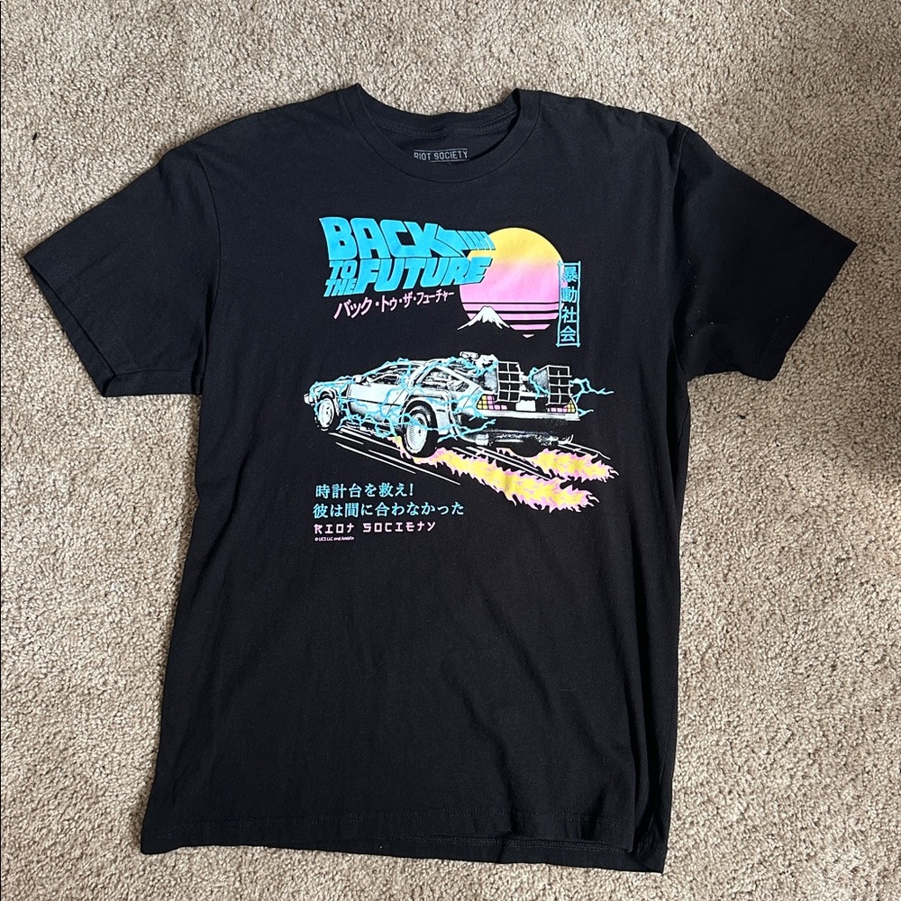 Riot Society Black Cotton T-Shirt